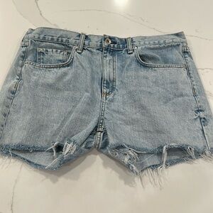 Rag & Bone jean shorts cut off light denim size 30
